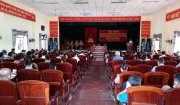 Lễ trao huy hiệu đảng và hội nghị học tập, nghiên cứu, quán triệt, triển khai Nghị quyết đại hội XIII của Đảng và đánh giá tình hình thực hiện nhiệm vụ 6 tháng đầu năm 2021