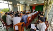Đoàn công tác UBND huyện Hoằng Hóa về kiểm tra xã xây dựng Nông thôn mới nâng cao, thôn Nông Thôn mới kiểu mẫu xã Hoằng Tiến