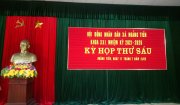 Kỳ họp thứ sáu, HĐND xã Hoằng Tiến, nhiệm kỳ 2021-2026