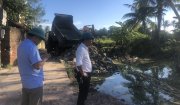 Phong trào hiến đất mở rộng đường giao thông nông thôn ở thôn Kim Sơn - xã Hoằng Tiến