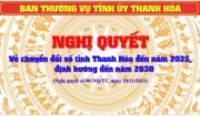 Nghị quyết của Ban thường vụ Tỉnh ủy Thanh hóa về chuyển đổi số Tỉnh Thanh hóa đến năm 2025 định hướng đến năm 2030